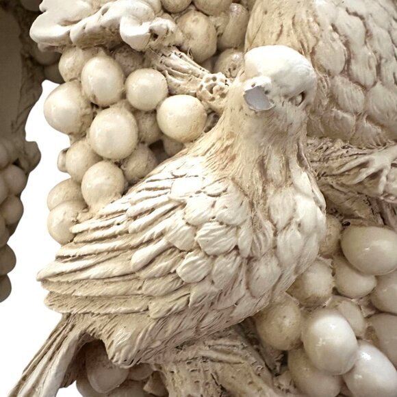 VTG Doves Grapes Grape Leaves  Drapery Curtain Rod Wall Sconce Corbel Holders - Picture 10 of 11